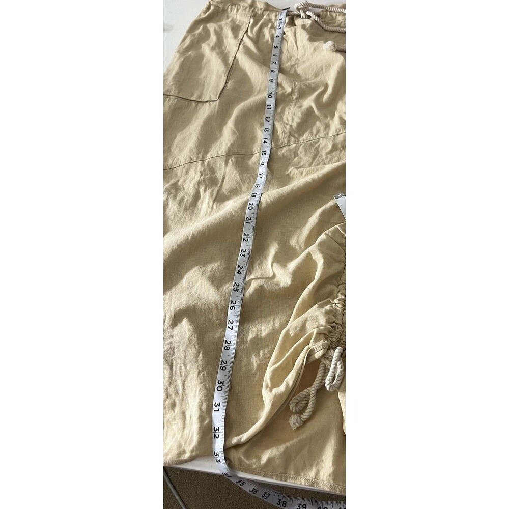 NWT Free People Peach Sands Drawstring Cargo Skirt Size Small Beige Beach Boho - Picture 5 of 8
